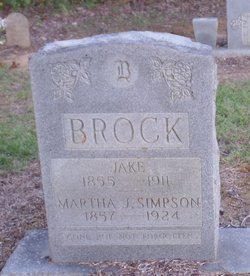 Martha Jane <I>Simpson</I> Brock 