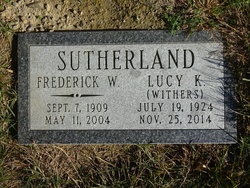 Frederick W. Sutherland 