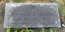 Bernice A. “Bernie” <I>Kohlmann</I> Brown 