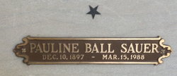 Pauline B <I>Ball</I> Sauer 