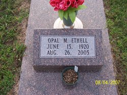 Opal Mae <I>Palmer</I> Ethell 