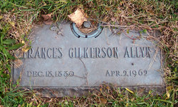 Frances <I>Gilkerson</I> Allyn 