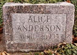 Alice Elizabeth <I>Breon</I> Anderson 