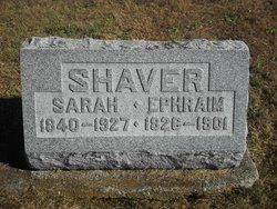 Sarah C <I>Funkhouser</I> Shaver 