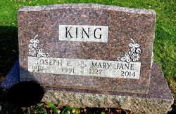 Joseph E King 