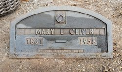 Mary Emma “May” <I>Ashbourne</I> Oliver 