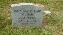 Julia Inez <I>Williams</I> Odham 