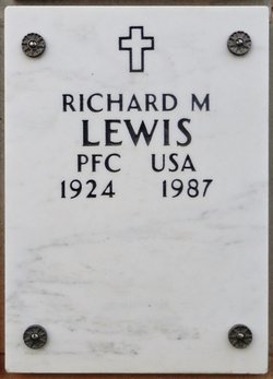 PFC Richard M Lewis 