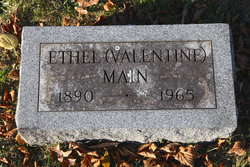 Ethel Rebecca <I>Valentine</I> Main 