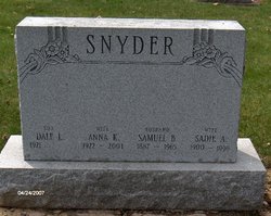 Anna Kathryn <I>Ness</I> Snyder 