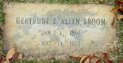 Gertrude E. <I>Allen</I> Broom 