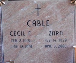 Zara Louise <I>Mehaffey</I> Cable 