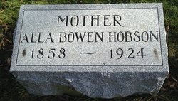 Alla Lodema “Allie” <I>Bowen</I> Hobson 
