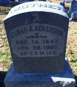 Sarah A <I>Gable</I> Ackerson 