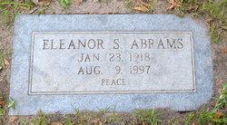 Eleanor <I>Sussman</I> Abrams 