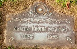 Martha <I>Krohn</I> Schuman 