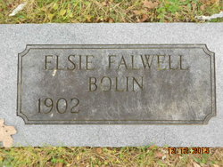 Elsie <I>Falwell</I> Bolin 