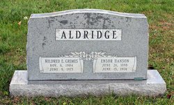 Mildred E. <I>Grimes</I> Aldridge 