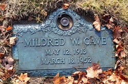 Mildred Winifred <I>Alexander</I> Cave 