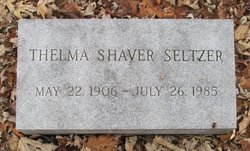 Thelma V <I>Shaver</I> Seltzer 