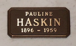 Pauline Cecelia <I>Young</I> Haskin 