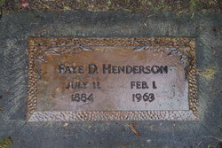 Faye D Henderson 