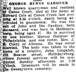 George Burns Gardner 