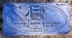 Genova Laurine <I>Lemon</I> Robinson 
