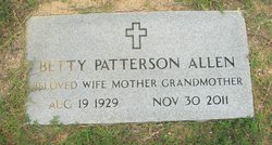 Betty <I>Patterson</I> Allen 
