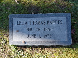 Lelia B <I>Thomas</I> Barnes 