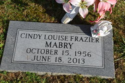 Cindy Louise <I>Frazier</I> Mabry 