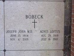 Agnes <I>Loftus</I> Bobeck 