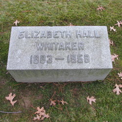 Sarah Elizabeth <I>Hall</I> Whitaker 