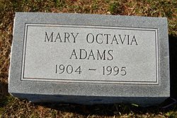 Mary Octavia <I>Correll</I> Adams 