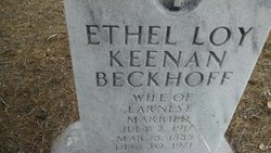 Ethel Loy <I>Keenan</I> Beckhoff 