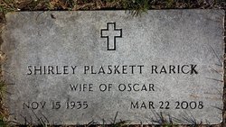 Shirley M <I>Plaskett</I> Rarick 