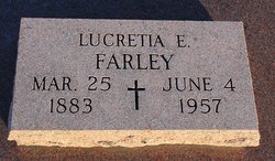 Lucretia E “Lue” <I>Shepard</I> Farley 