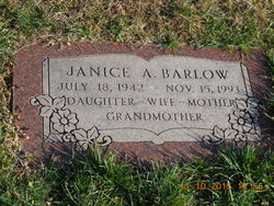 Janice Alveretta <I>Frisbie</I> Barlow 
