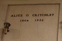 Alice O. <I>Waterman</I> Critchley 