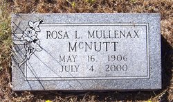 Rosa Lee <I>Mullenax</I> McNutt 
