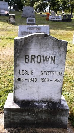 Gertrude Elvia <I>Weed</I> Brown 