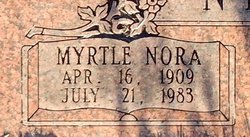Myrtle Nora <I>Bishop</I> Nystrom 