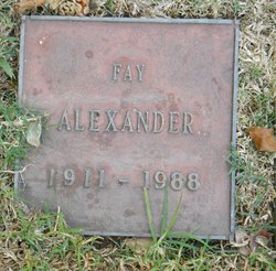 Fay Alexander 