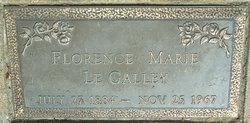 Florence Marie <I>Lundy</I> LeGalley 