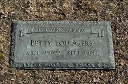 Betty Lou <I>Blevins</I> Akers 