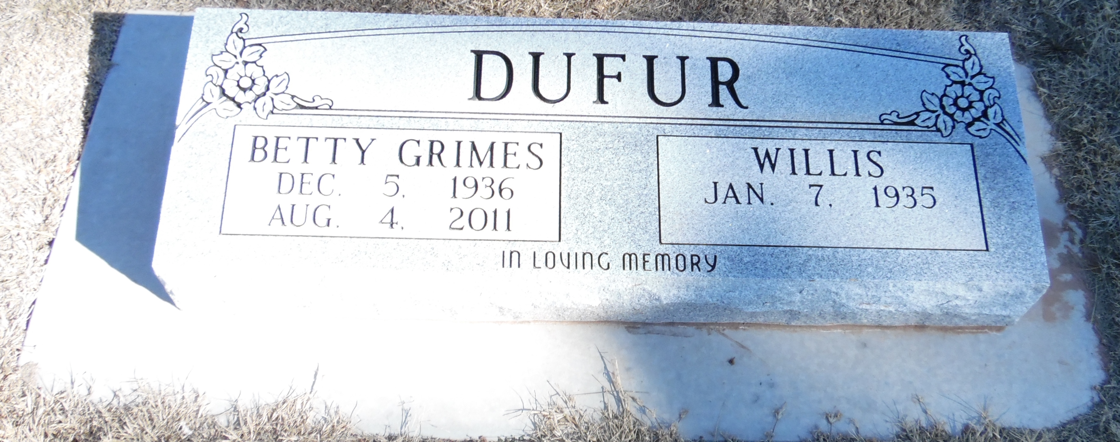 Betty Grimes Dufur (1936-2011)