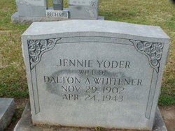 Jennie <I>Yoder</I> Whitener 