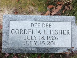 Cordelia Agnes “Dee Dee” <I>Larrimore</I> Fisher 