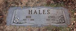 Rose Marie <I>Hugg</I> Hales 