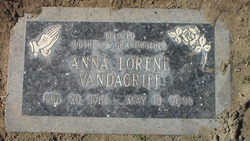 Anna Lorene <I>Blackburn</I> Vandagriff 